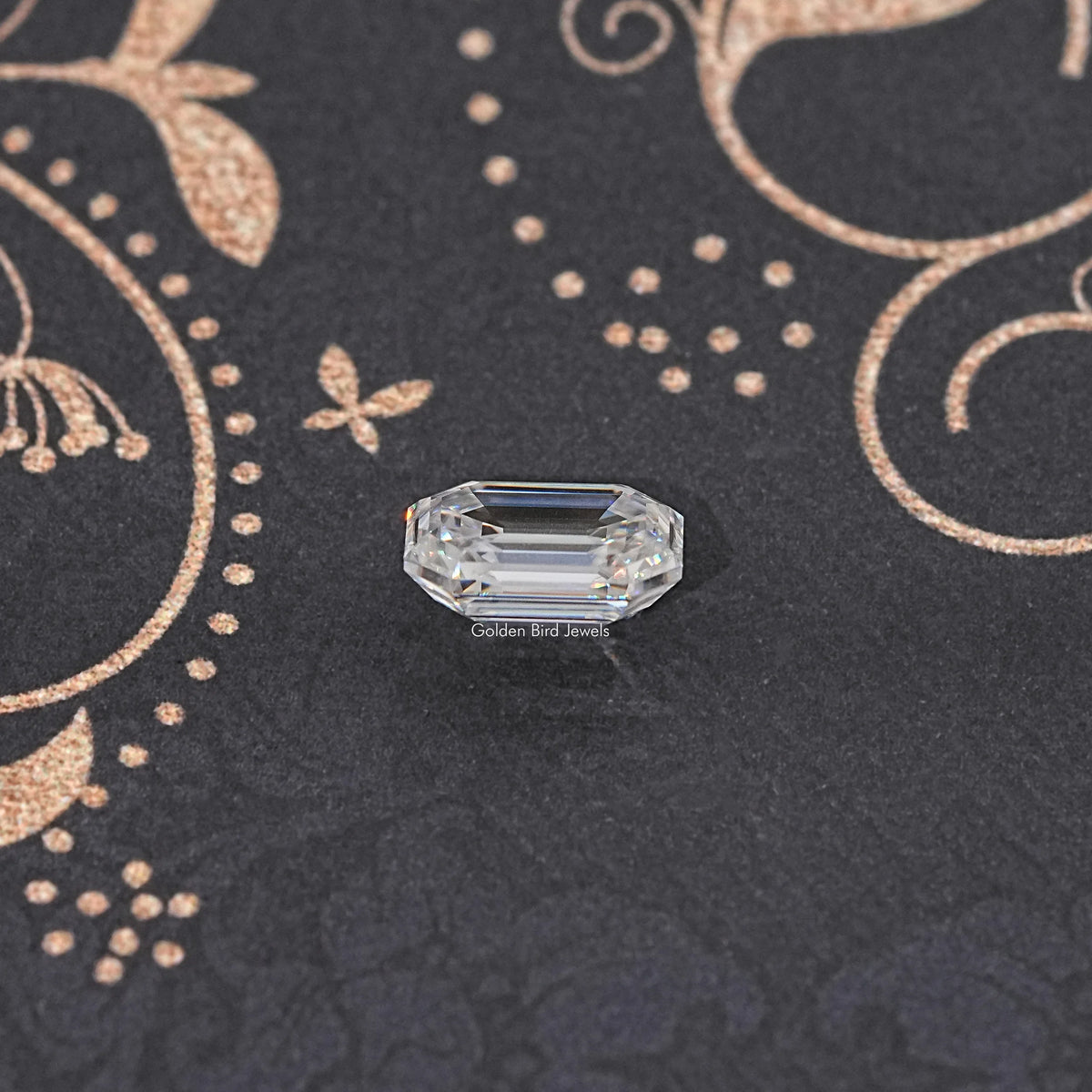 Side View Of Old Mine Pear Cut Loose Moissanite Stone