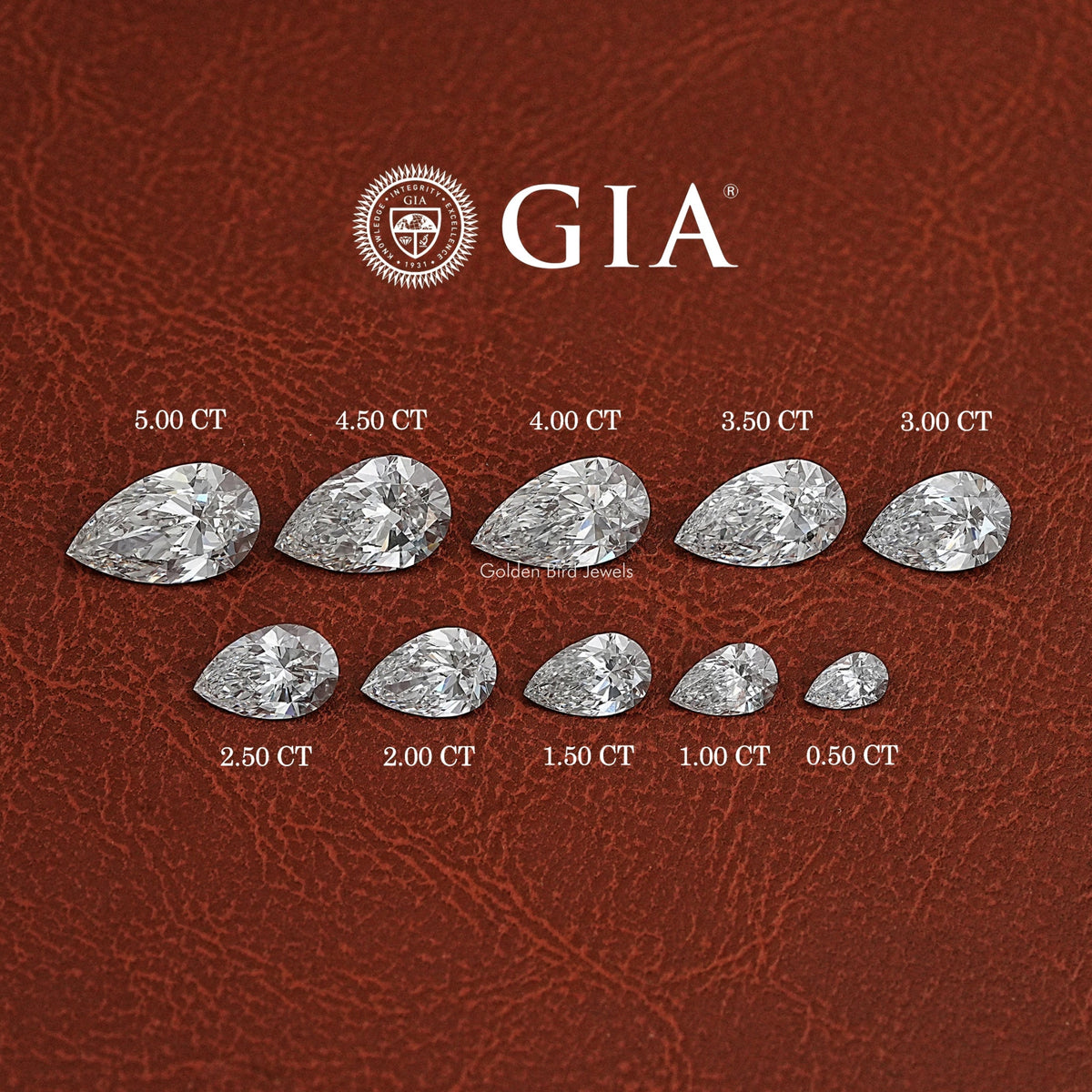 GIA Certified Pear Cut Loose Lab Diamond