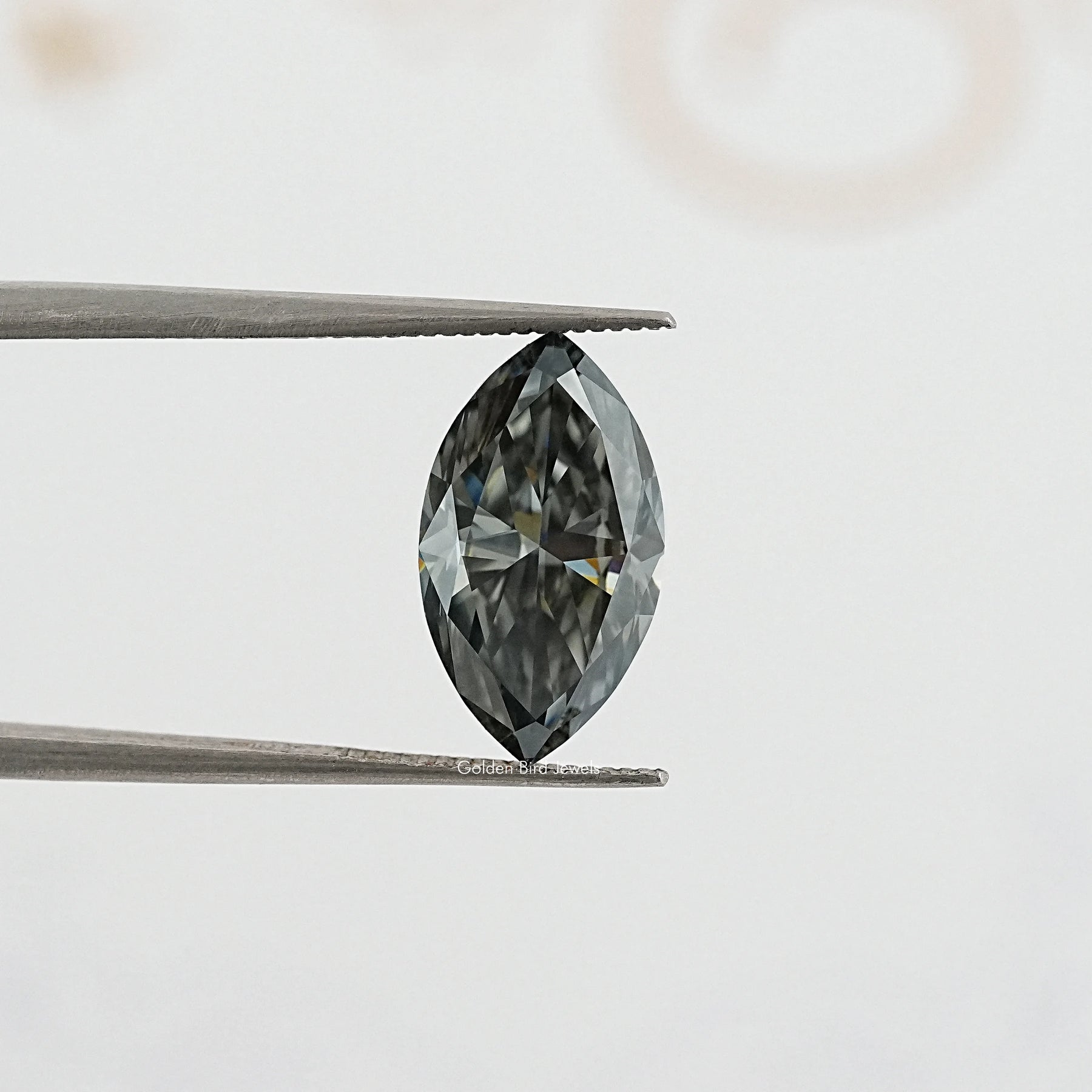 tweezers View of Timeless Marquise Cut Moissanite Loose Stone for Anniversary Rings