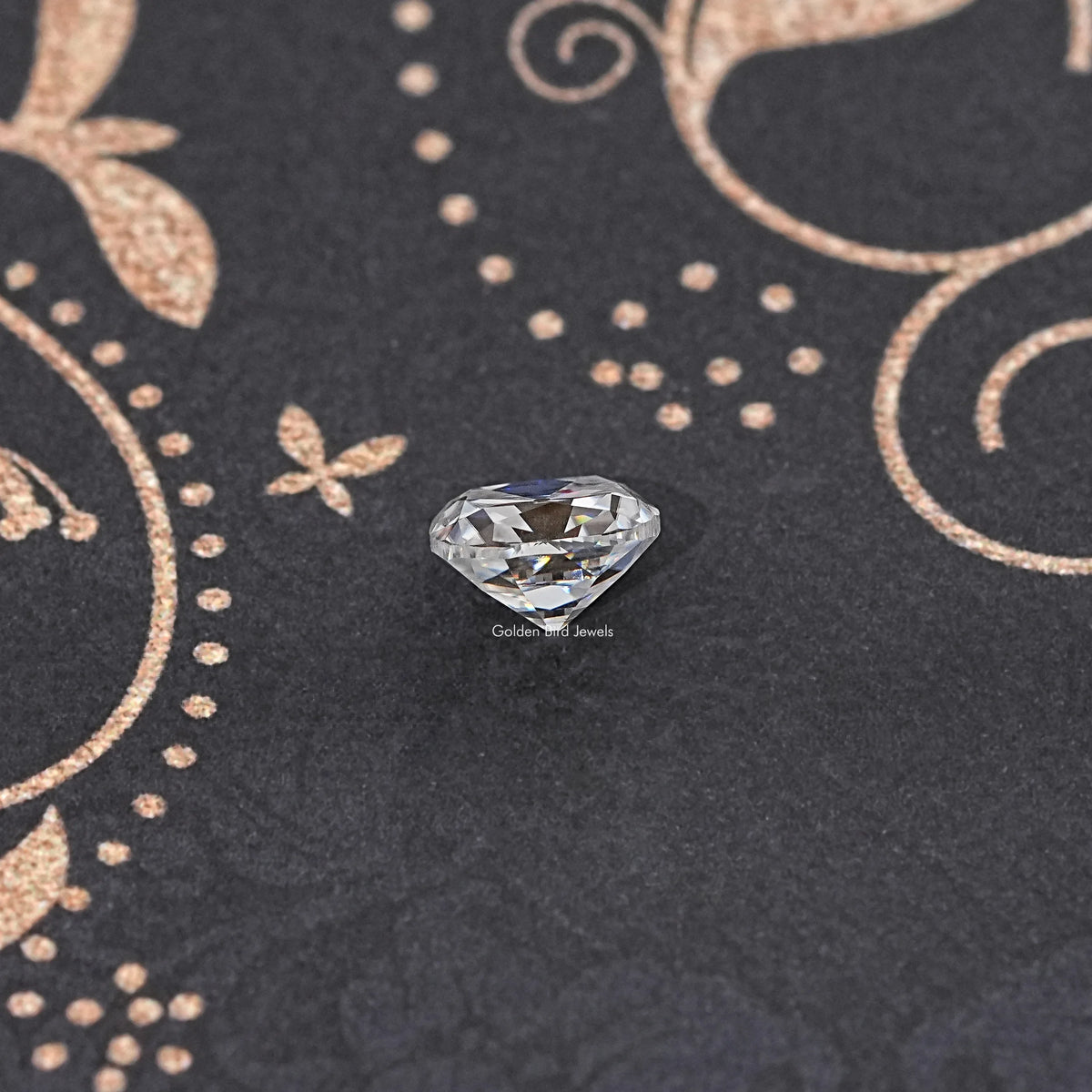 Side View Of Old Mine Cushion Cut Loose Moissanite Stone