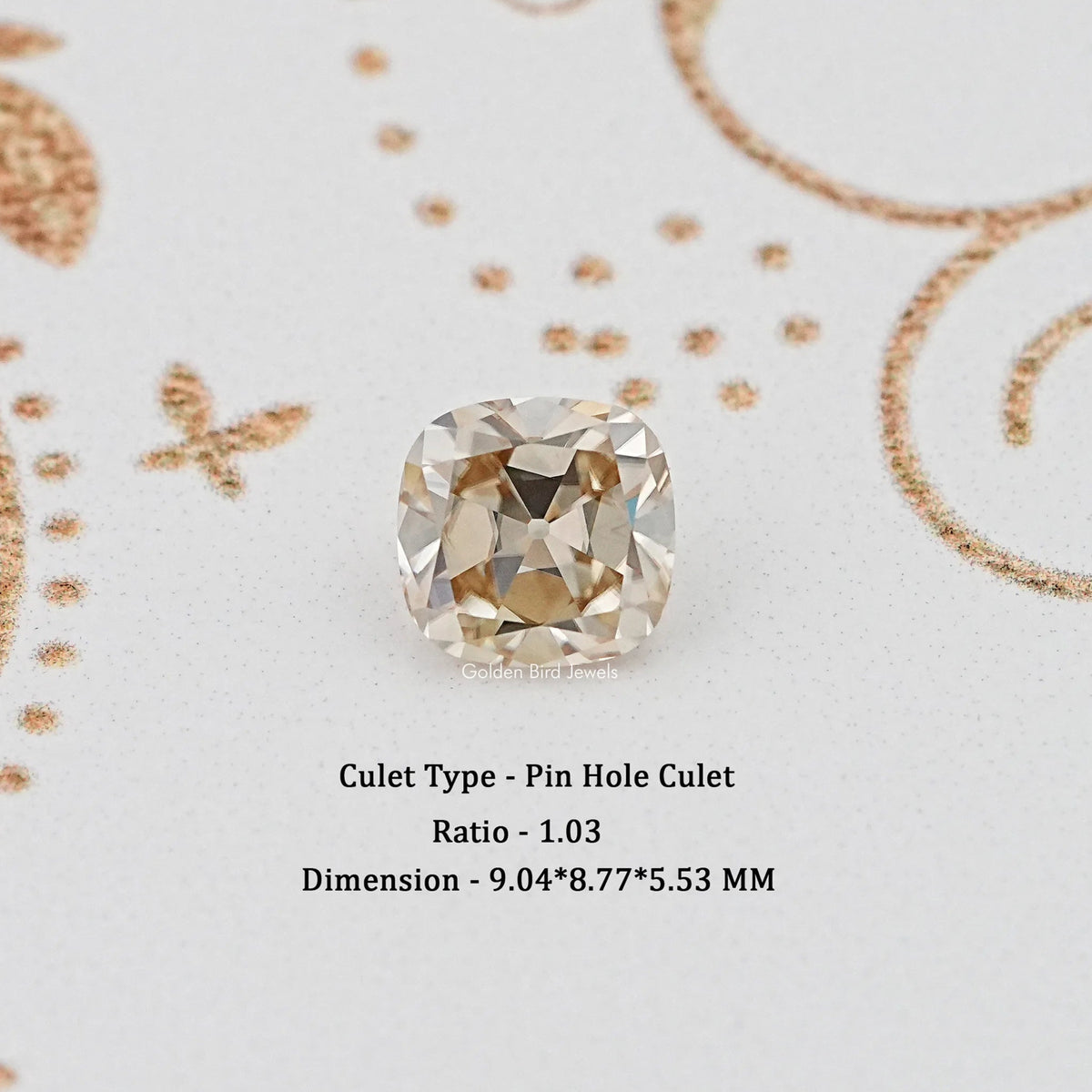 Loose Moissanite Old Mine Cut Cushion