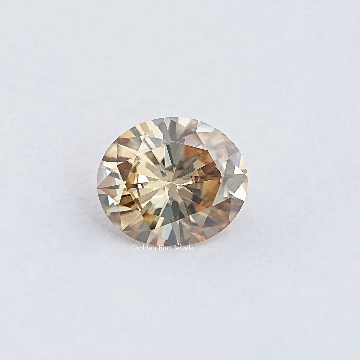 Yellow Oval Cut Loose Moissanite