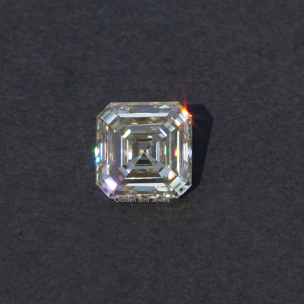 2.85 CT Off White Asscher Moissanite Loose Stone