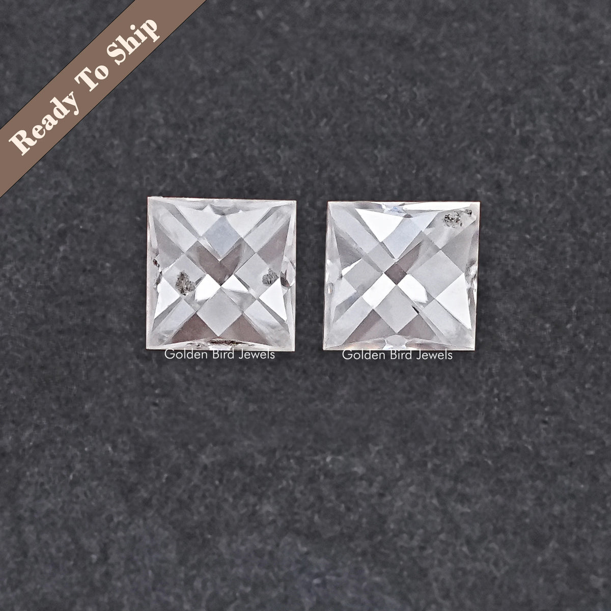 View Of French Cut Loose Moissanite Pair