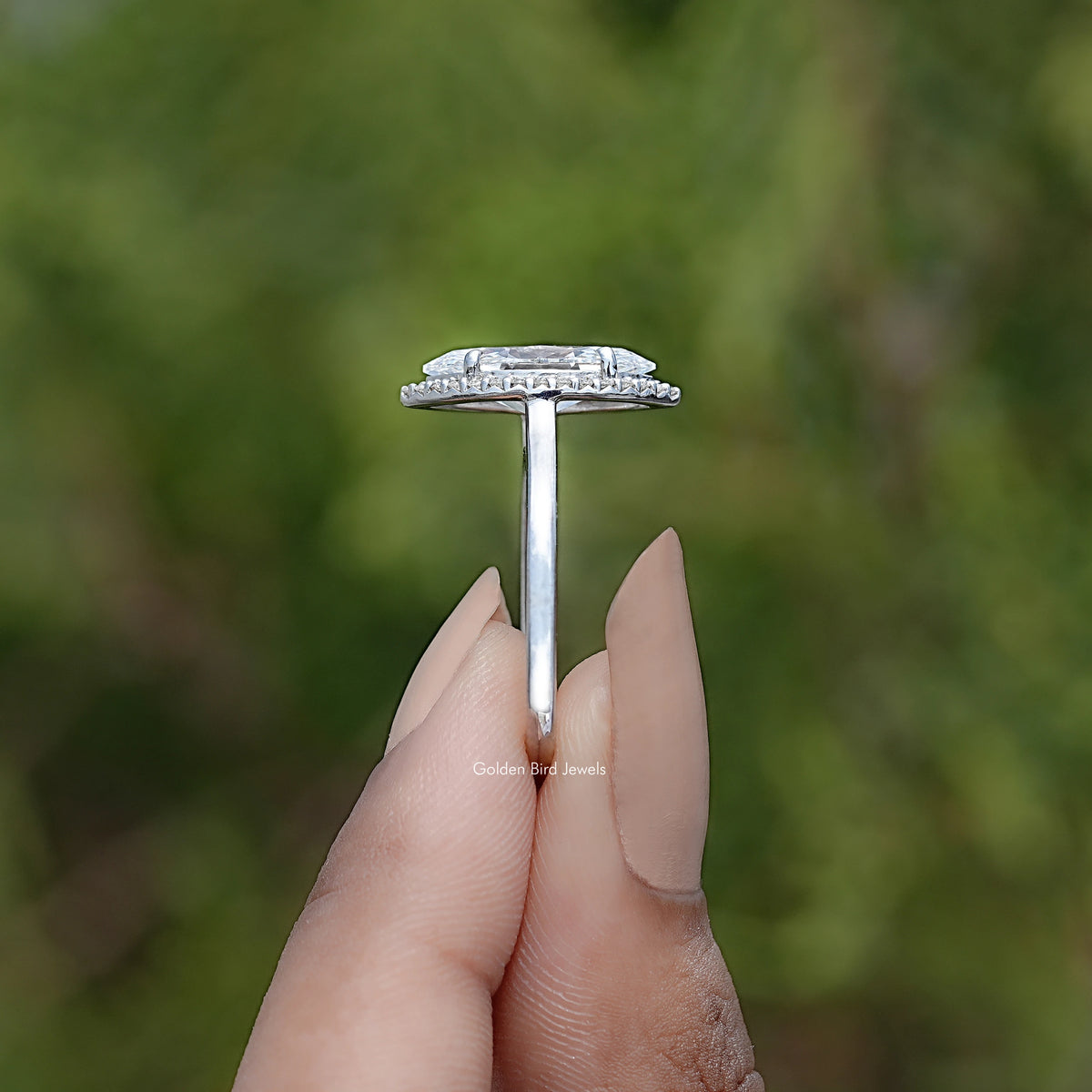 Marquise Cut Lab Grown Diamond Halo Ring