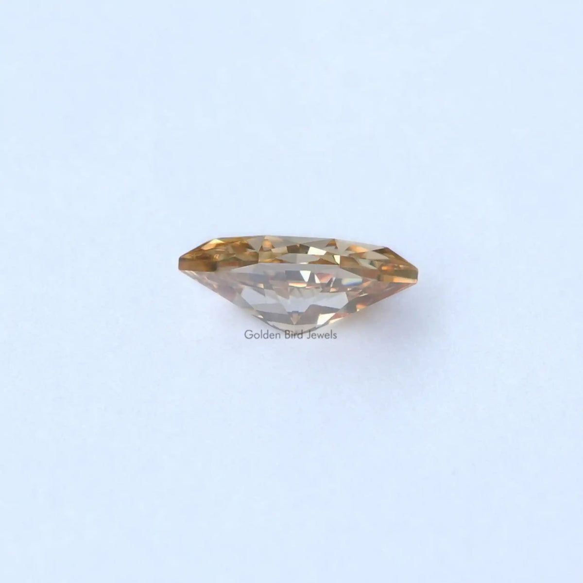 Cross view of Marquise Cut Moissanite Loose Stone