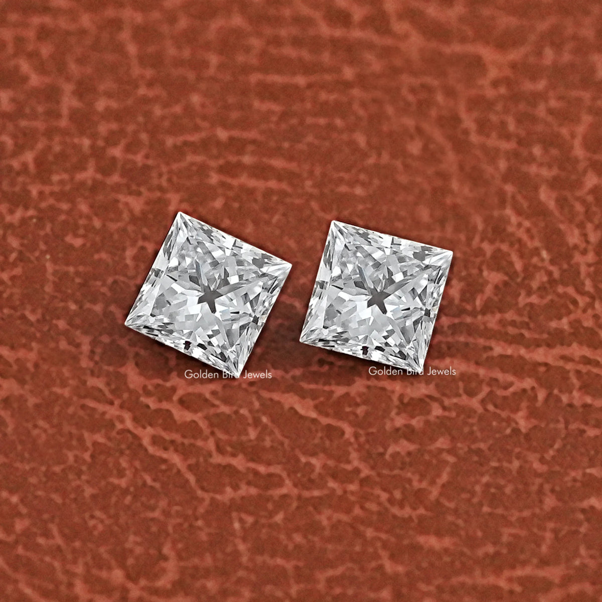 Princess Cut Lab Grown loose Diamond Pair