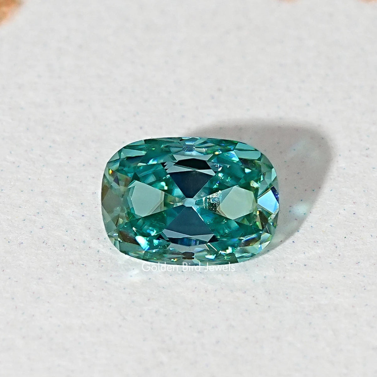 Blue Old Mine Cushion Loose Moissanite