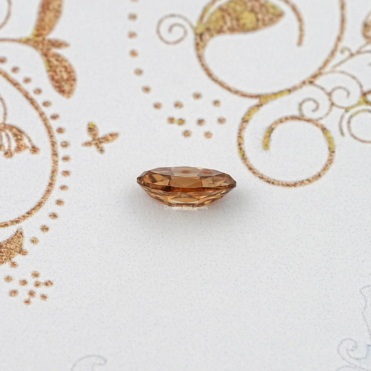 Side View Of Old Mine Moval Cut Loose Moissanite Stone