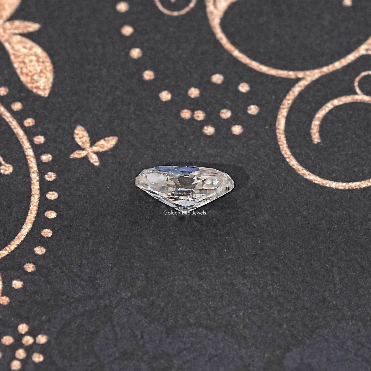 Detailed View Of Old Mine Oval Cut Loose Moissanite Stone