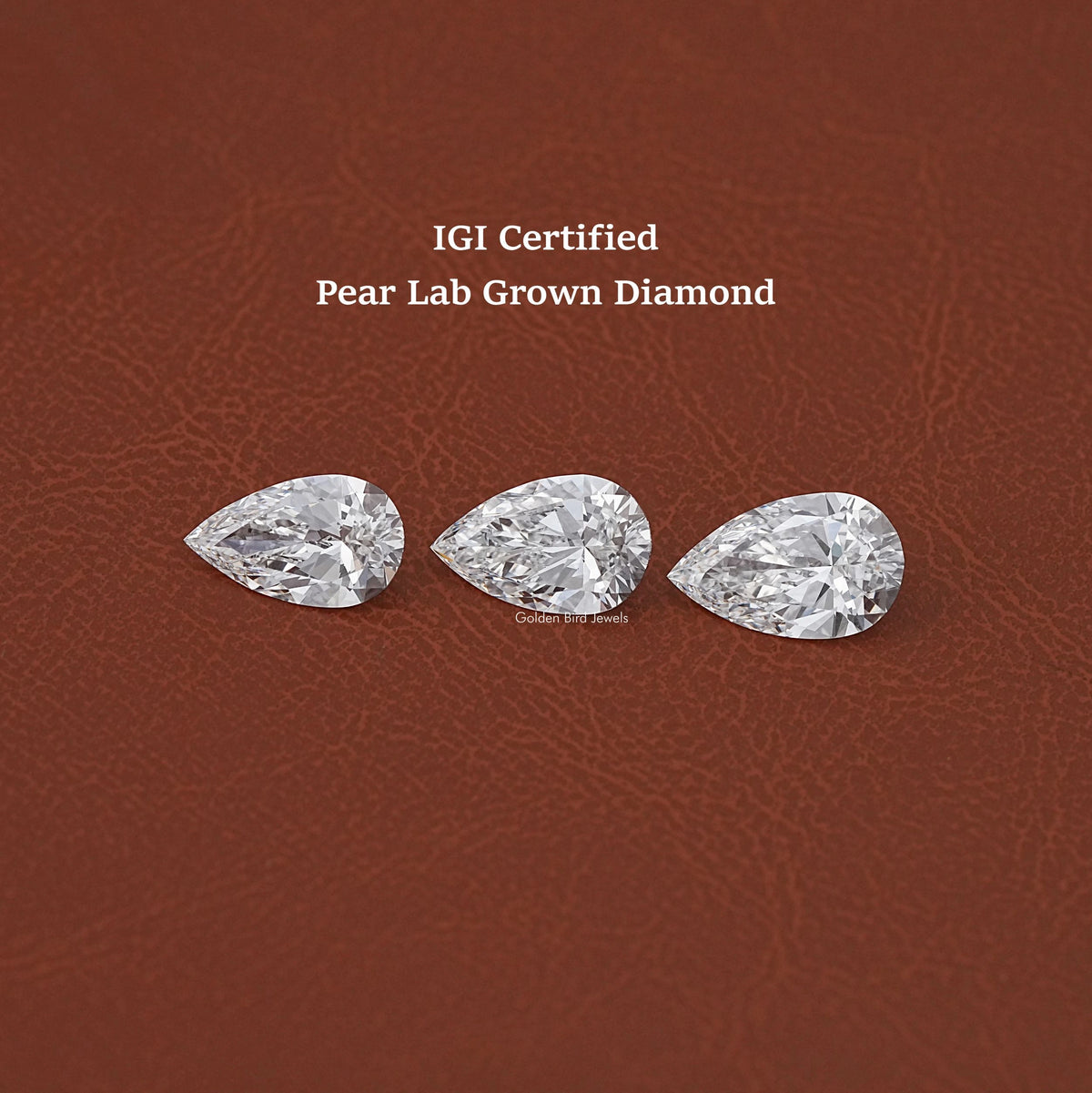 IGI Certified Pear Cut Loose Lab Diamond