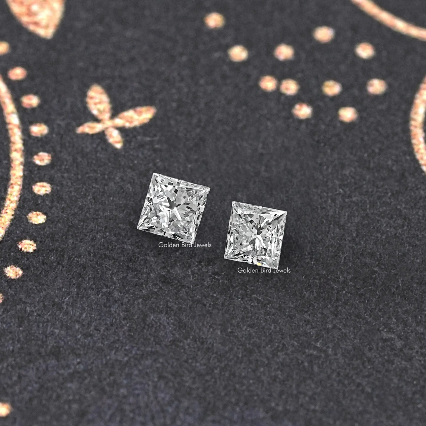 Princess Cut Lab Grown loose Diamond Pair