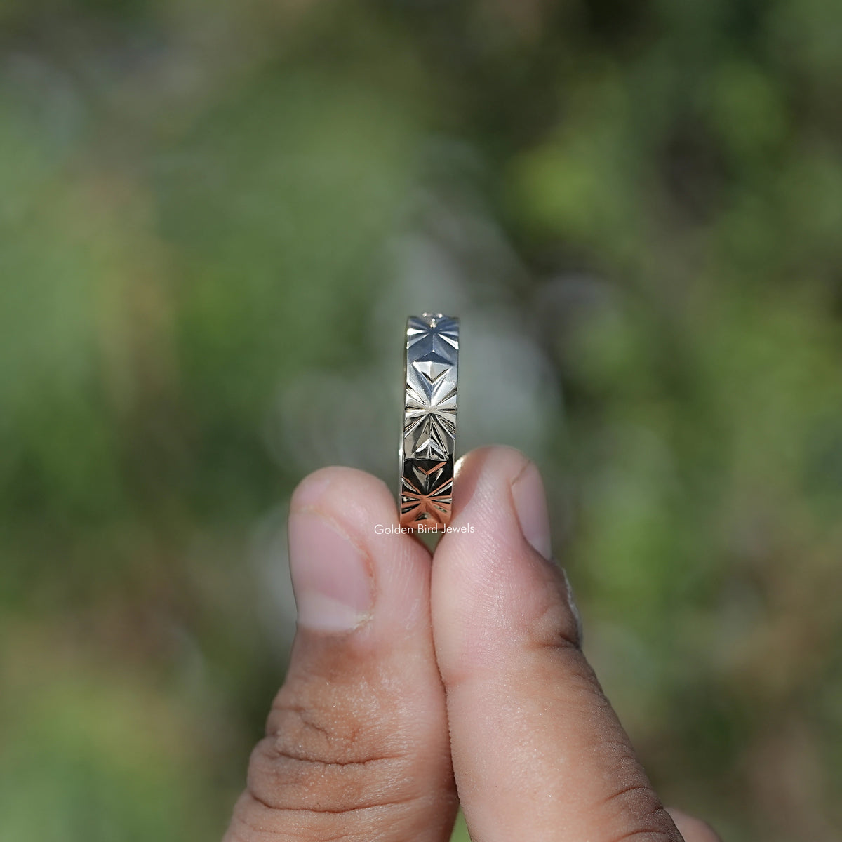 Round Shaped Lab Diamond Men's Band