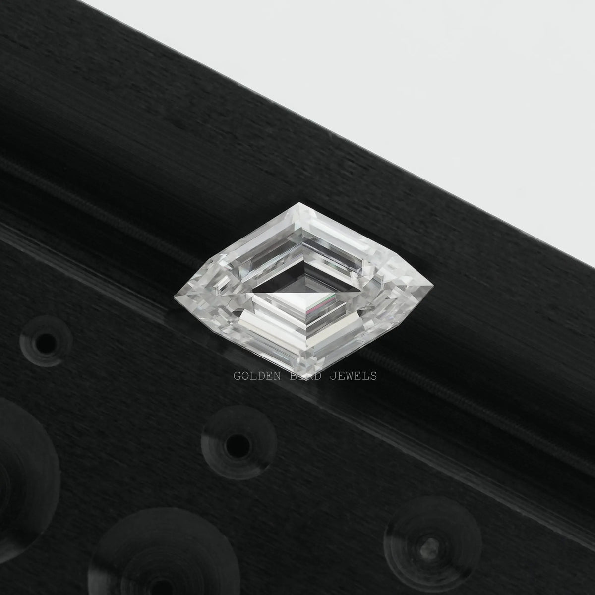 View of Marquise Cut Loose Moissanite Stone In White