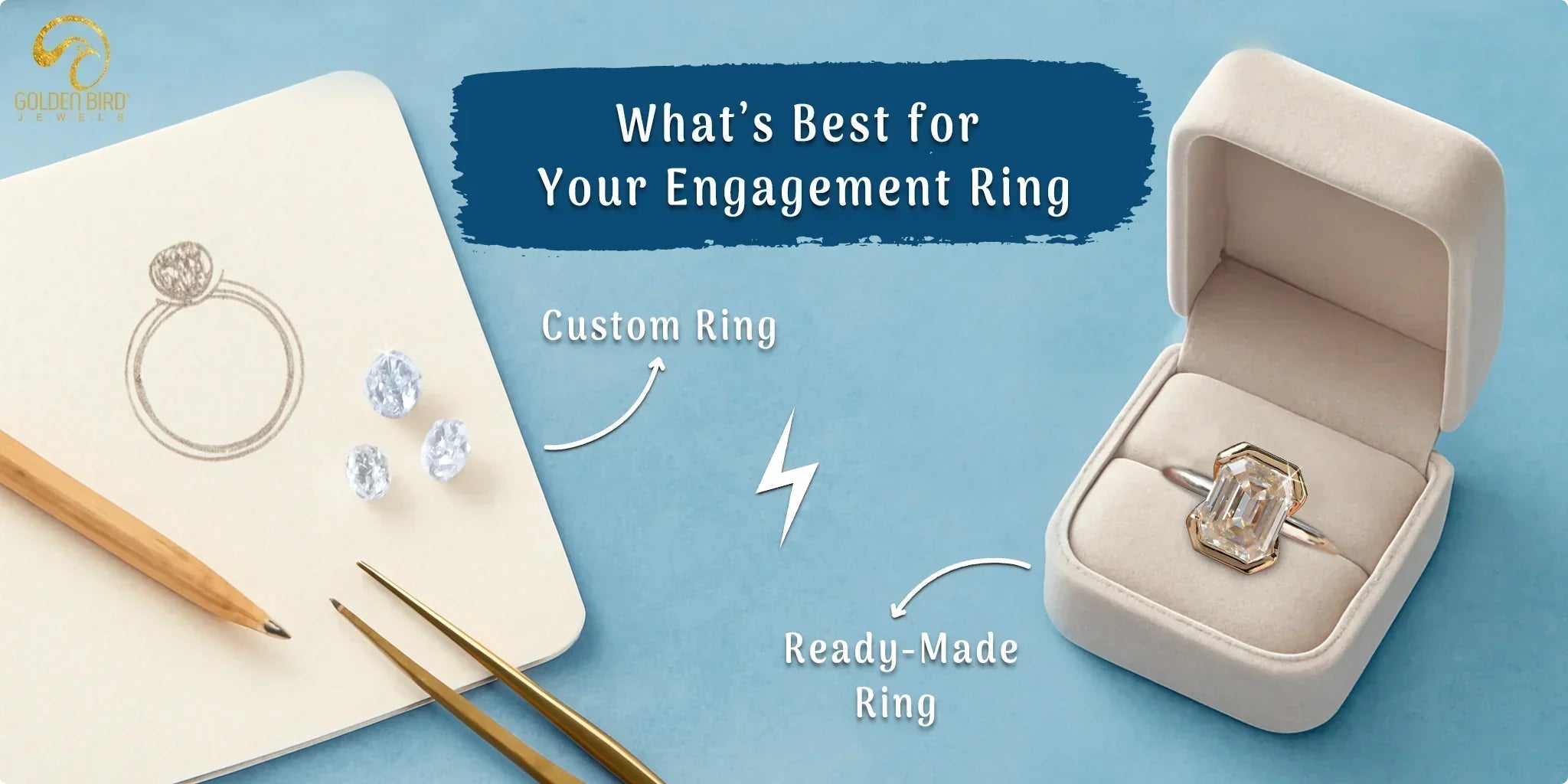Choosing between custom and ready-made rings for your perfect engagement style