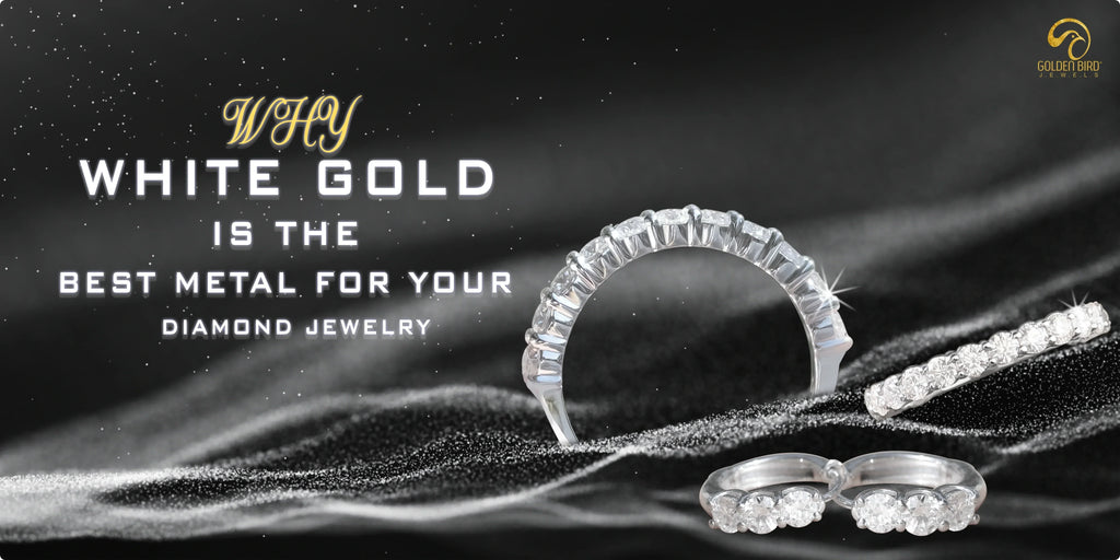White gold diamond jewelry with timeless elegance