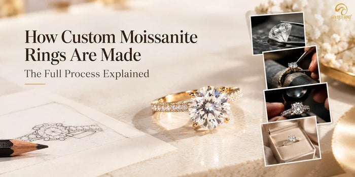 How custom moissanite rings are designed and crafted from start to finish