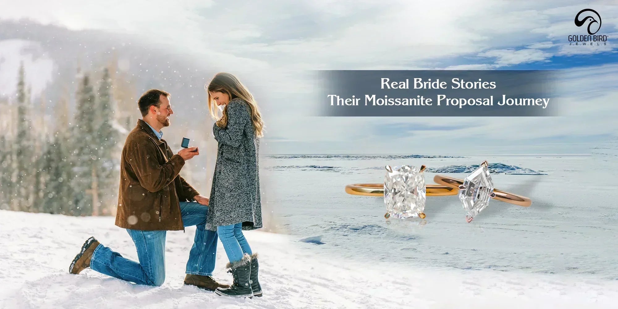 Real brides wearing moissanite engagement rings