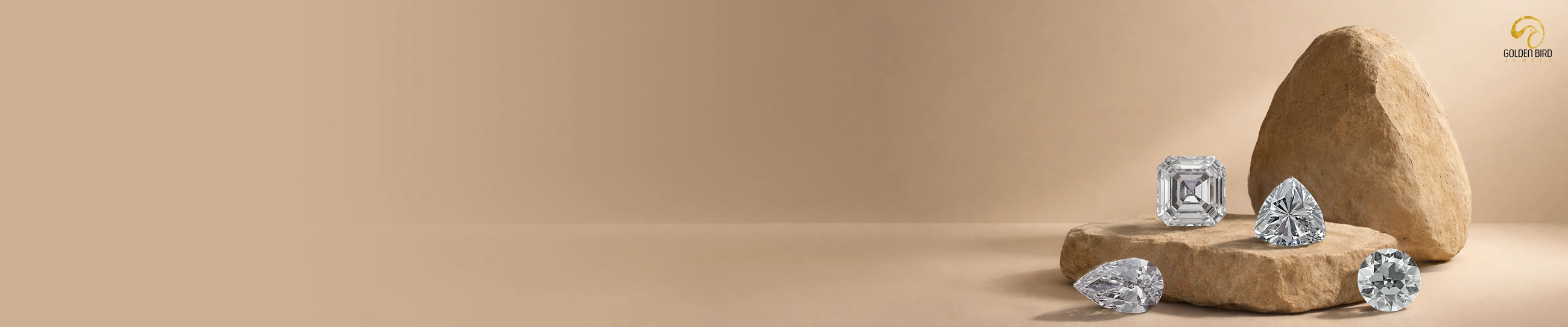 Ethical lab grown diamonds in round, princess, oval, emerald, pear, marquise, cushion, and radiant