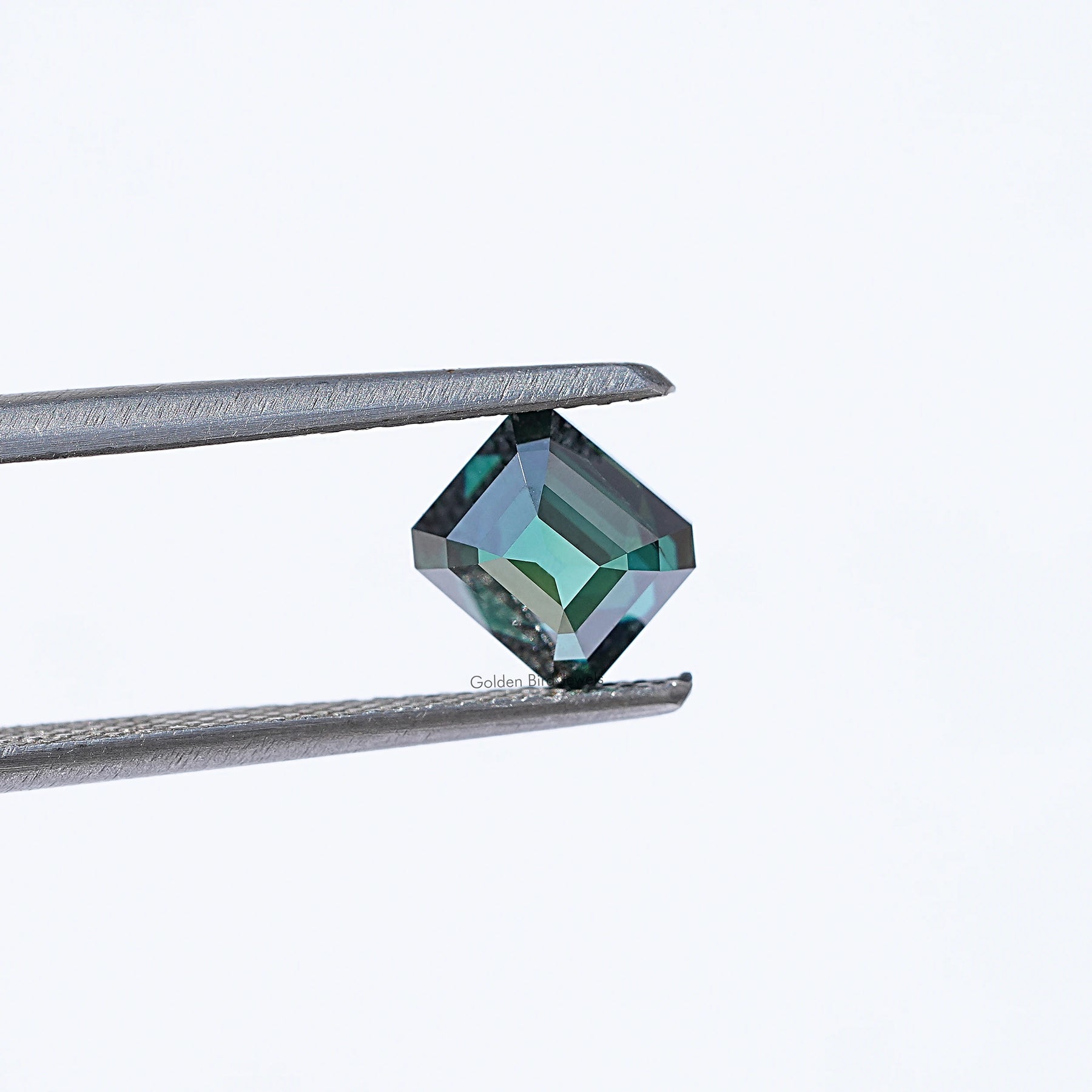 Close View Of Asscher Cut Moissanite 