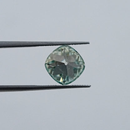 Light Blue Old Mine Cushion Loose Moissanite