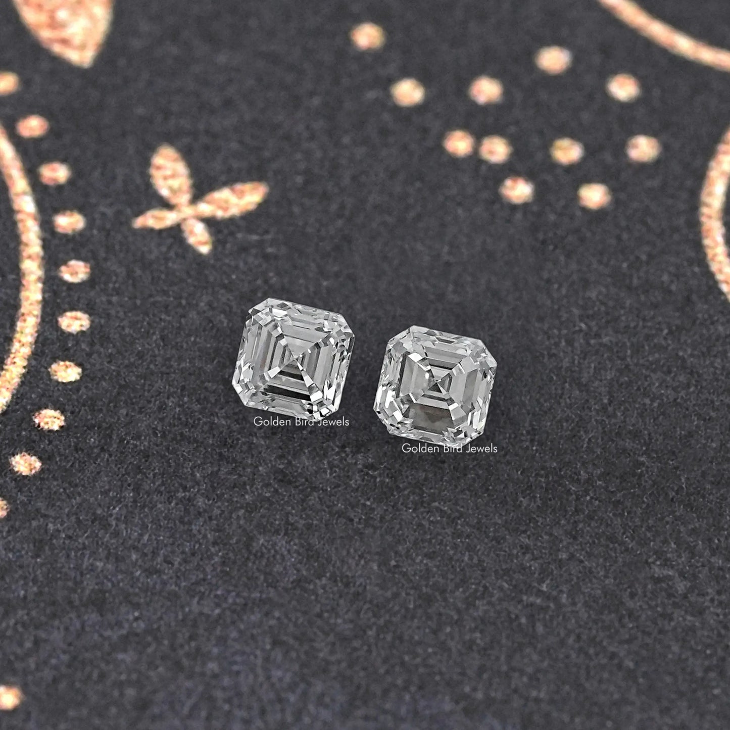  View Of Asscher Cut Lab Grown Diamond Pair