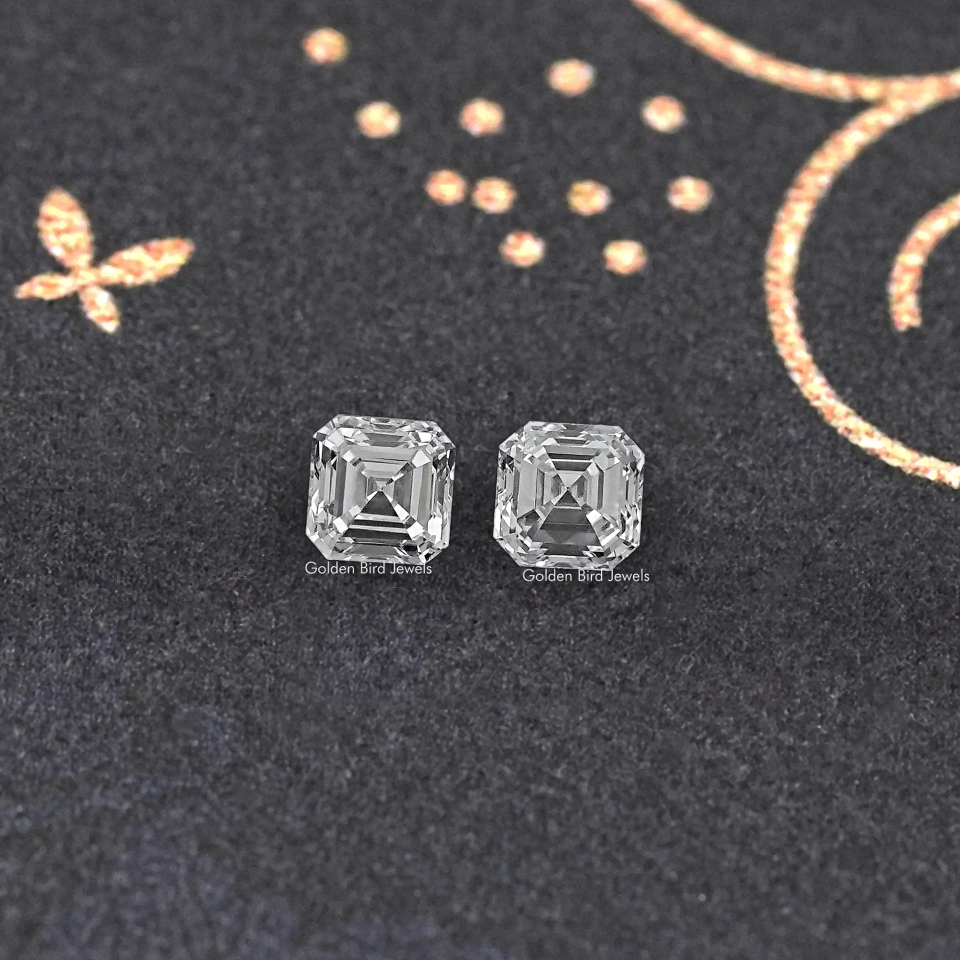 View of Asscher Cut Lab Grown Diamond 