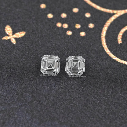 View of Asscher Cut Lab Grown Diamond 