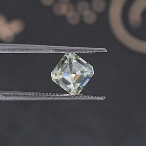 2.85 CT Off White Asscher Moissanite Loose Stone