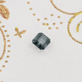 Gray Asscher Loose Moissanite Stone