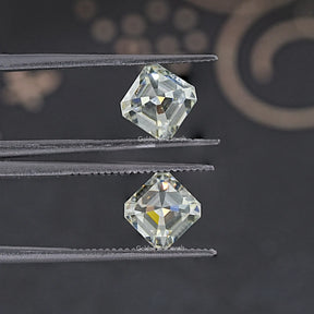Asscher Moissanite Loose Matching Pair