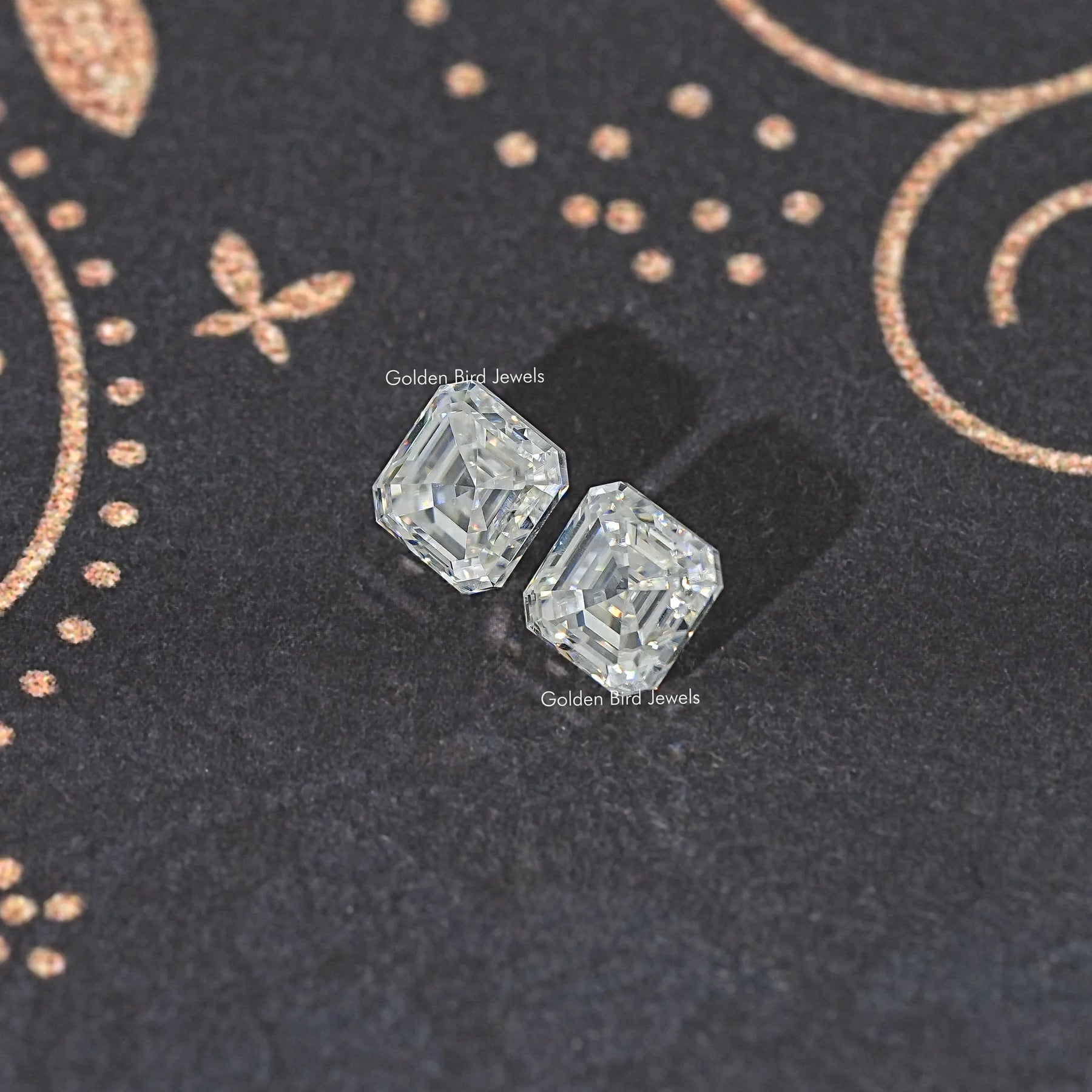 Asscher Moissanite Loose Matching Pair