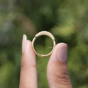 Baguette Cut Lab Diamond Engagement Ring