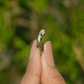 Baguette Cut Moissanite Three Stone Ring