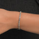 Bezel Set Asscher Lab Diamond Tennis Bracelet
