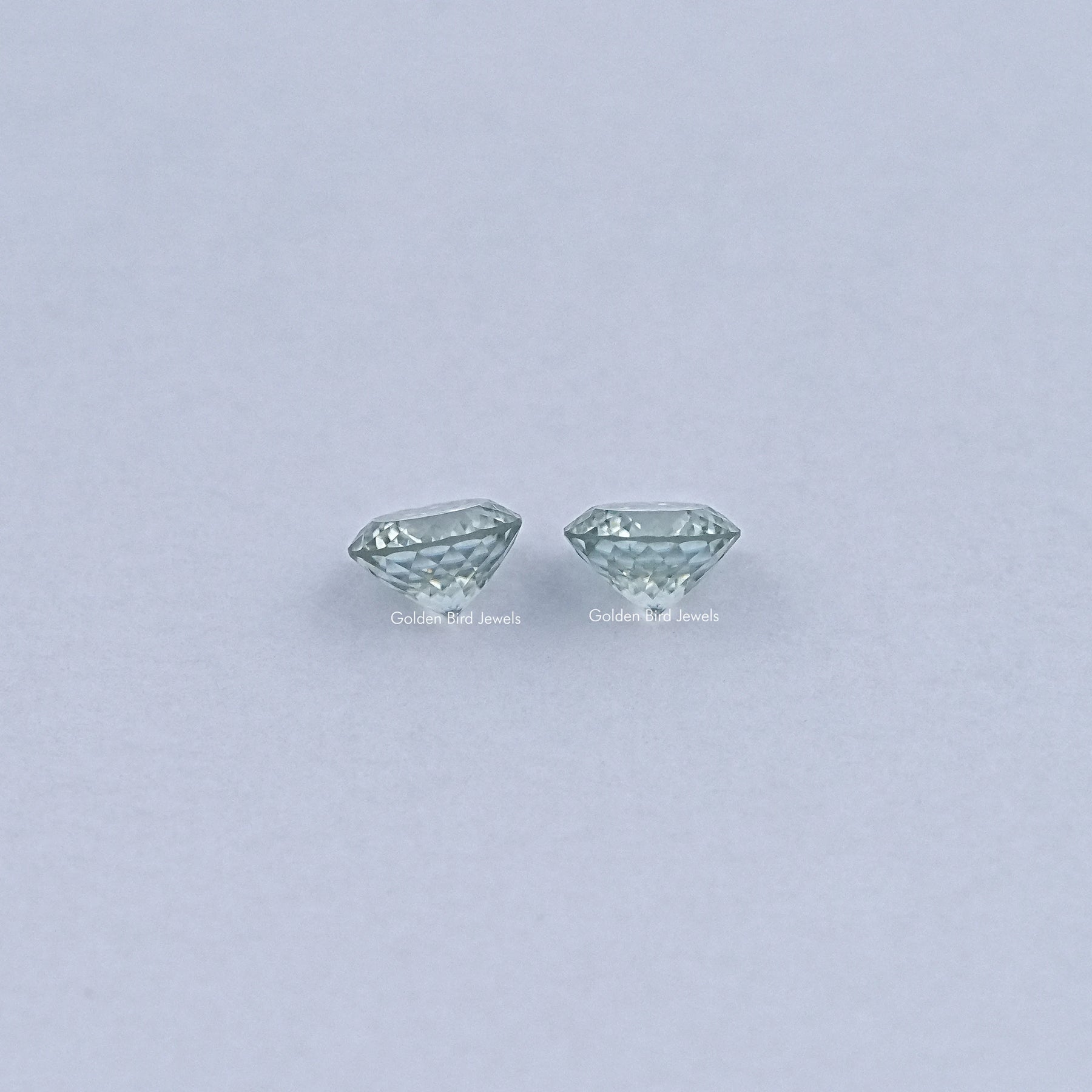 Side View Of Portuguese Cut Lab Loose moissanite    