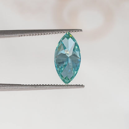 Blue Marquise Cut Moissanite Loose Stone