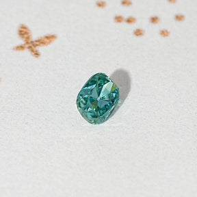 Blue Old Mine Cushion Loose Moissanite