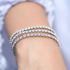 Round Shaped CVD Diamond Bridal Bracelet