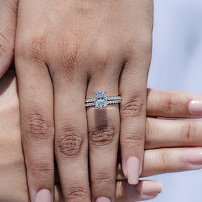 Elongated Cushion Cut Lab Grown Diamond Ring