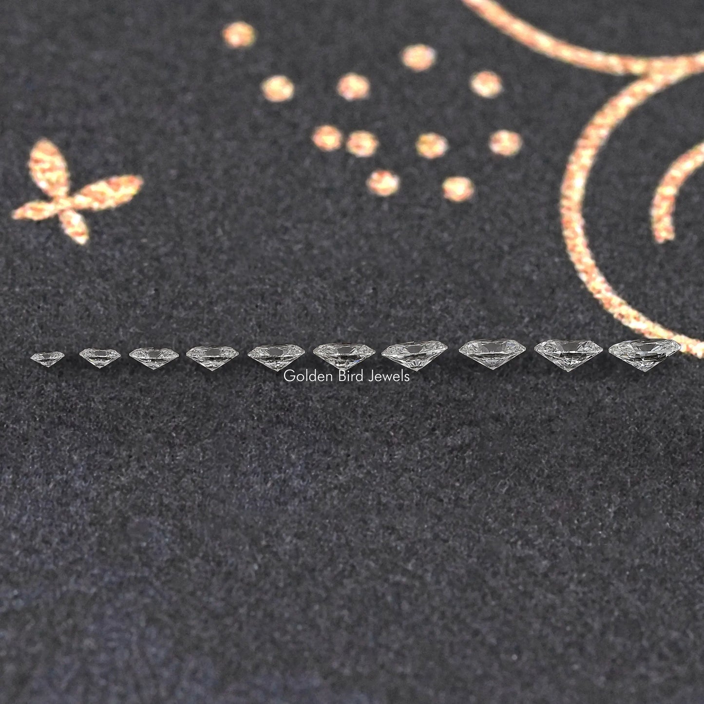 Side View of Brilliant Oval Cut Loose Lab Diamond In White 