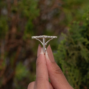 Champagne Marquise Cut Moissanite Vintage Ring