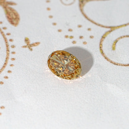 Champagne Oval Moissanite Loose Stone