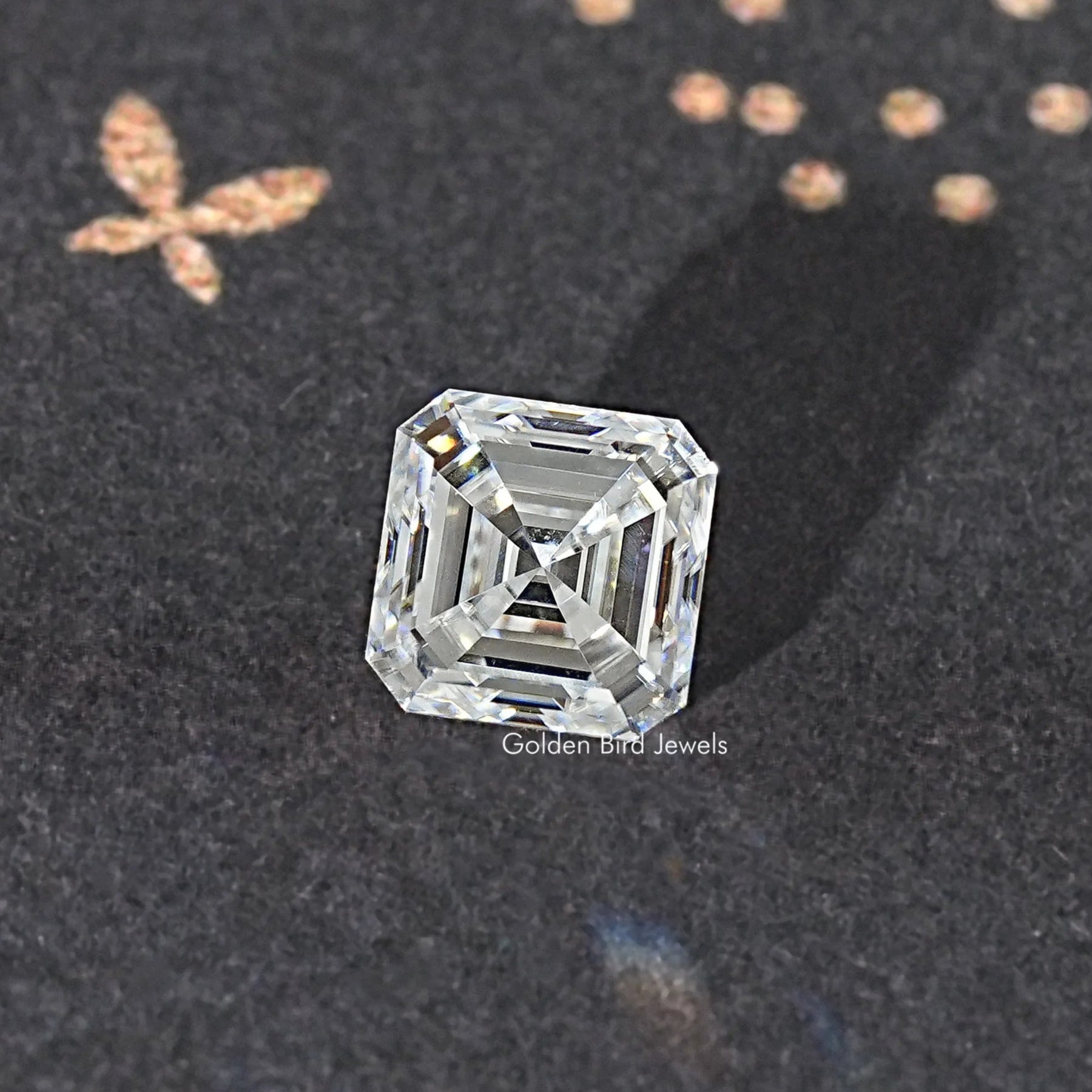 Colorless Asscher Moissanite Loose Stone
