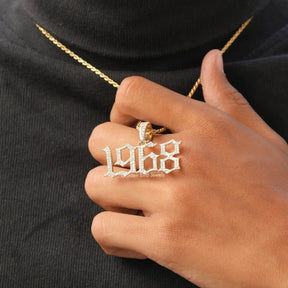 View of moissanite pendant for women