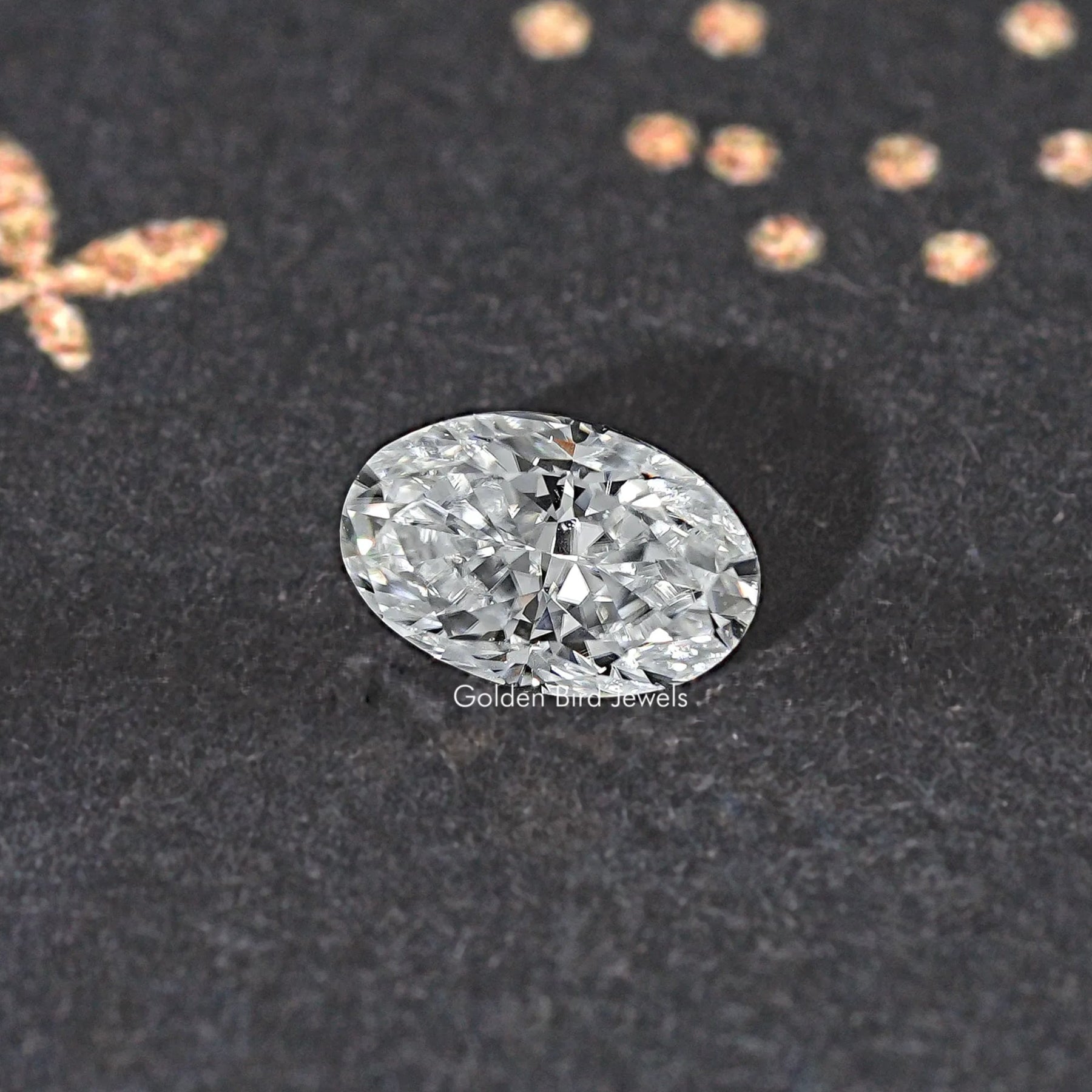 Crushed Ice Oval Loose Moissanite