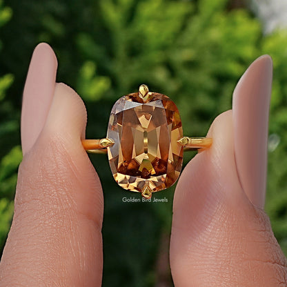 Old Mine Cushion Solitaire Moissanite Ring