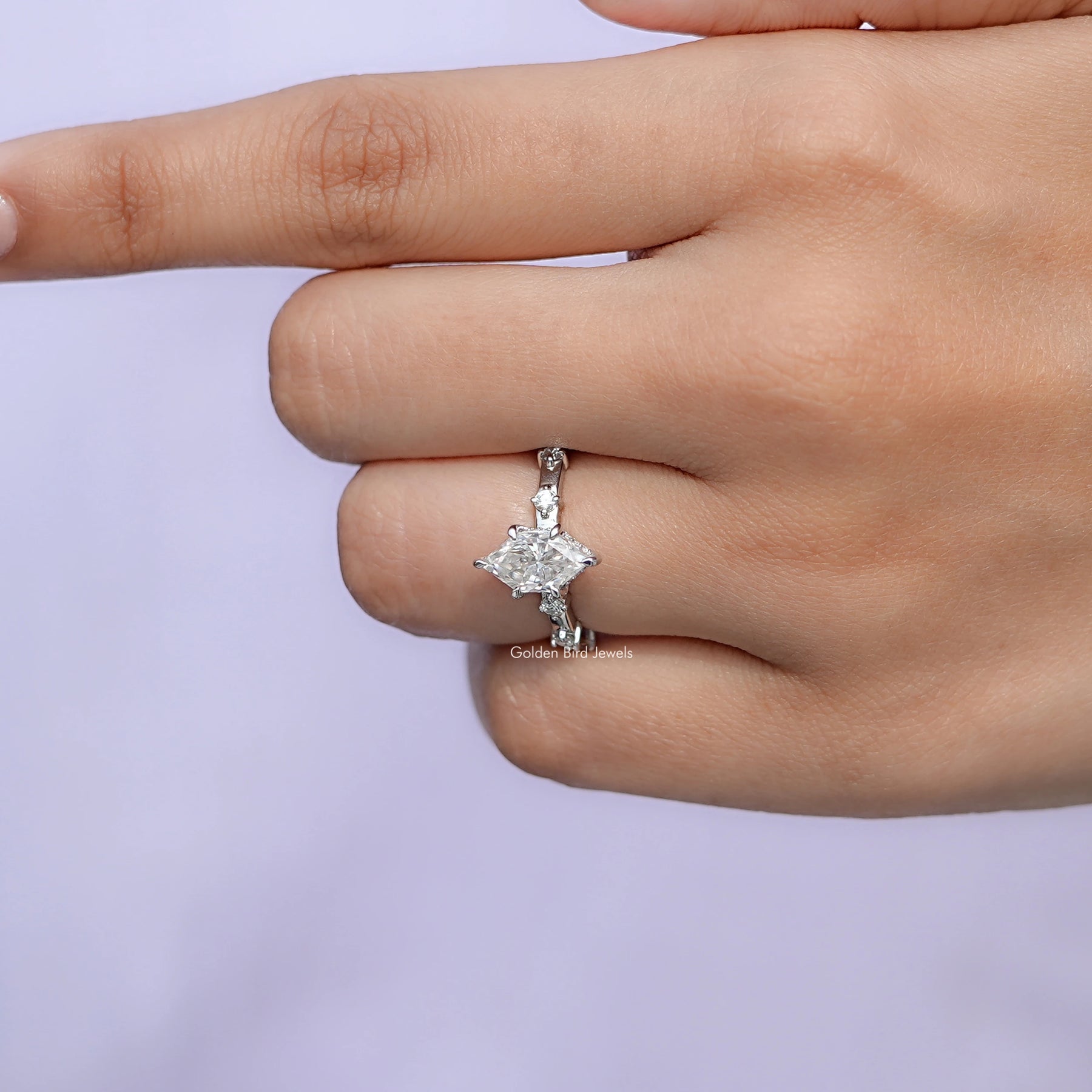 Close view of Dutch Marquise Cut Ring