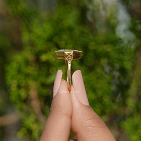 Old Mine Dutch Marquise Cut Moissanite Ring