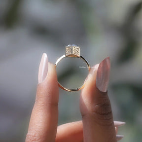 Dutch Marquise Moissanite Solitaire Ring